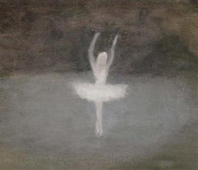Clarice Beckett Pavlova, Dying Swan Norge oil painting art